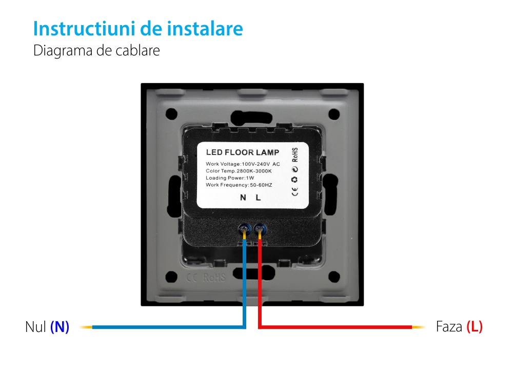 Modul Lampa de Veghe LED cu Lumina Calda LUXION