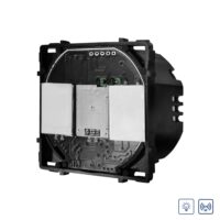 Modul Intrerupator Dublu cu Variator, RF433 cu Touch LUXION