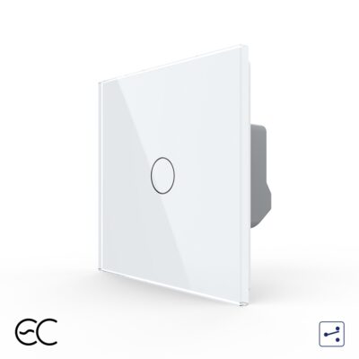 Intrerupator Simplu Cap Scara / Cruce cu Touch LIVOLO din Sticla – Protocol ZigBee EC