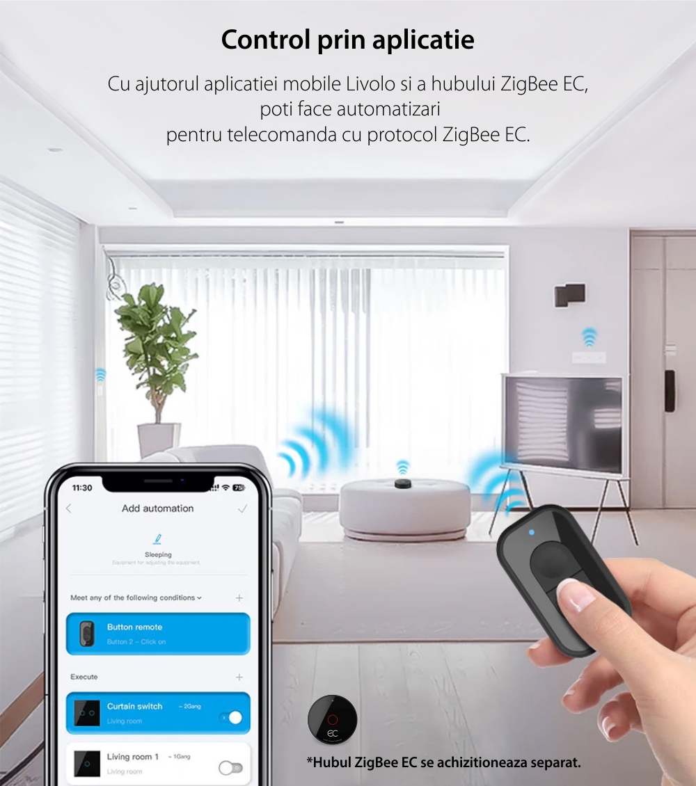 Telecomanda LIVOLO cu Protocol Zigbee EC