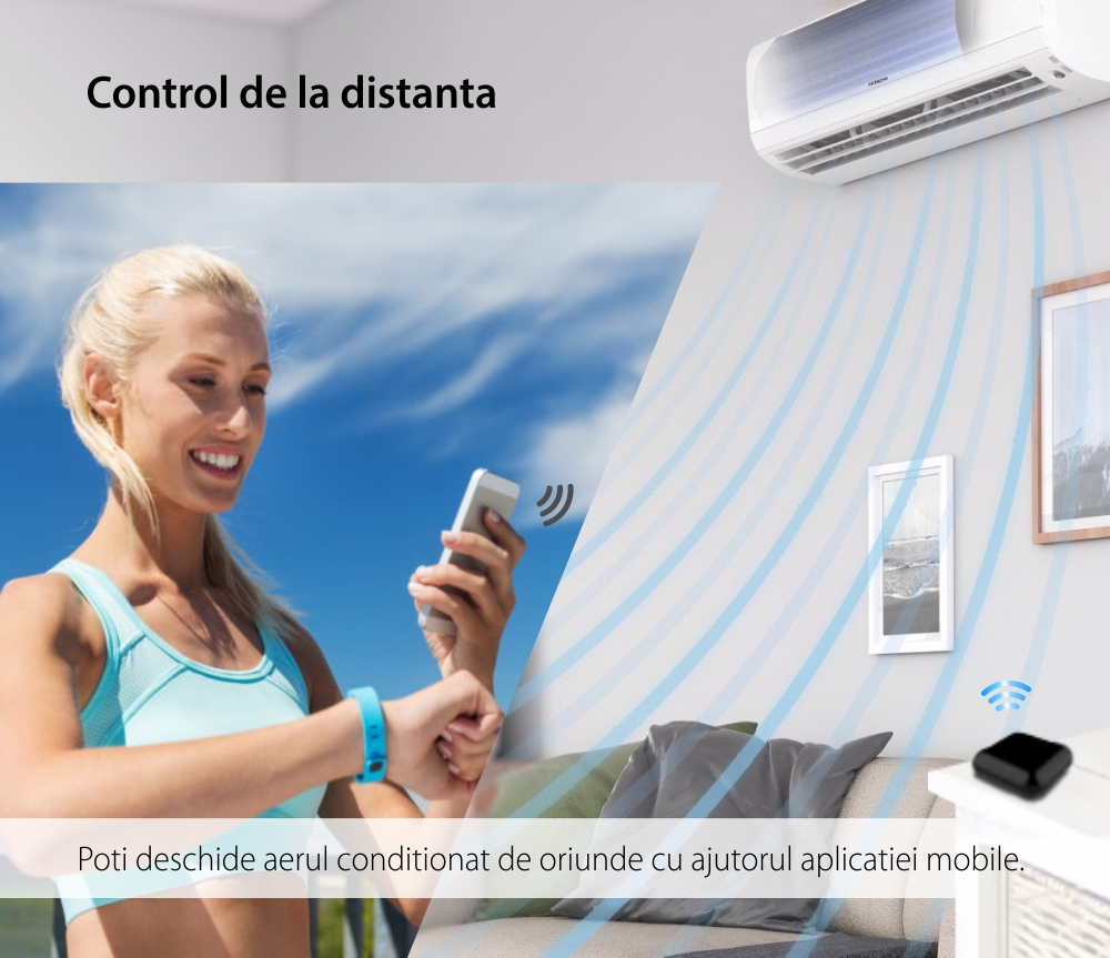 Telecomanda LUXION cu Wi-Fi si Control IR, RF